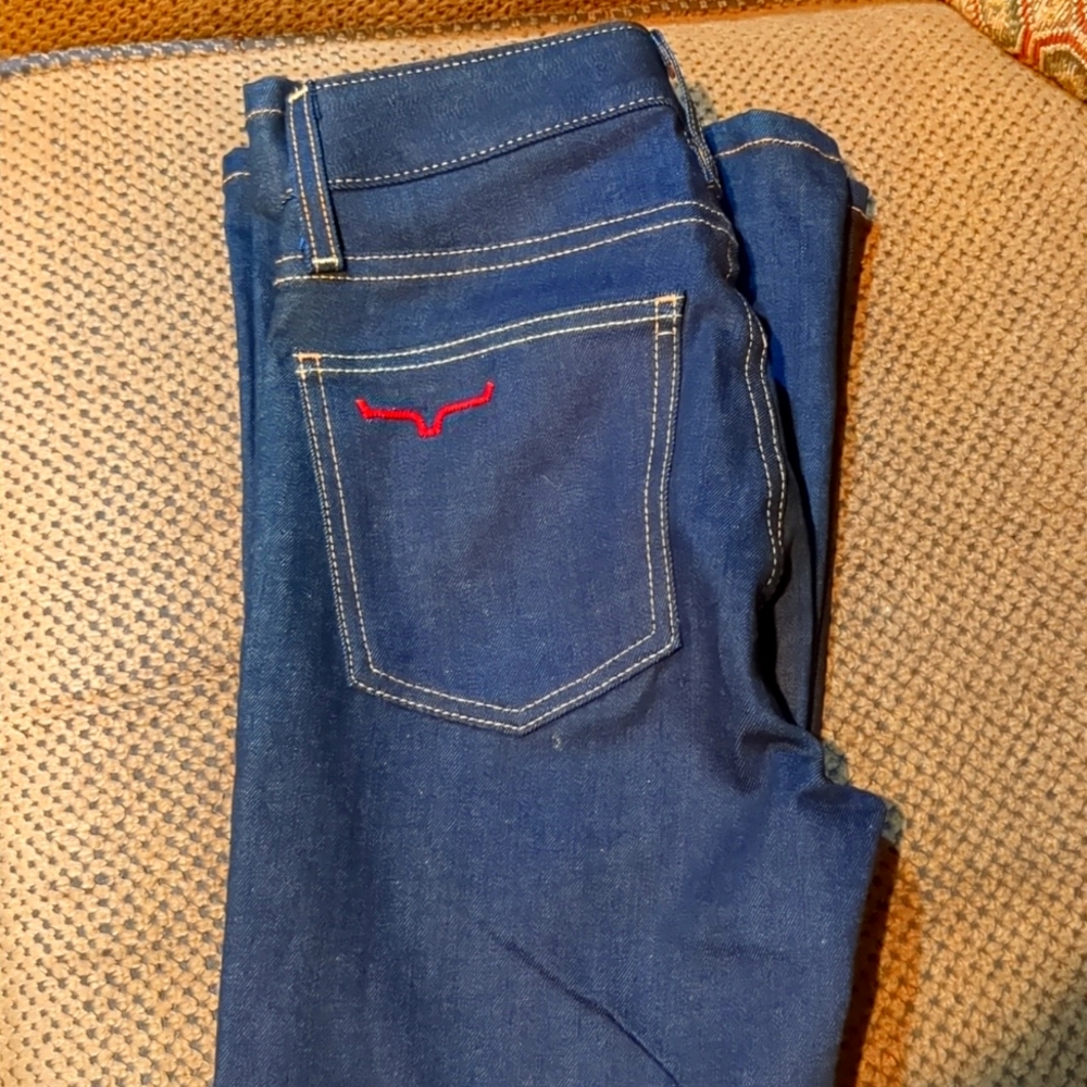 KIMES RANCH CHLOE DARK DENIM SIZE 000/32 bell bottom